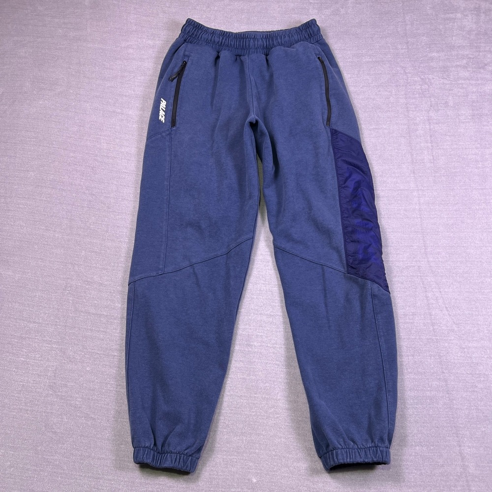 Palace S-Layer Track Joggers Elastic‎ Waist 10in Rise Sweatpants Mens M Blue